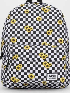 VANS Realm Sunflower Checkerboard Backpack